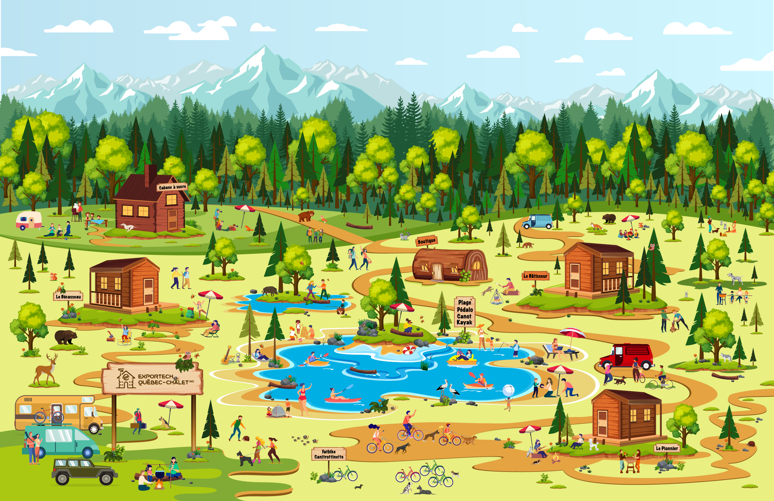 carte du village touristique